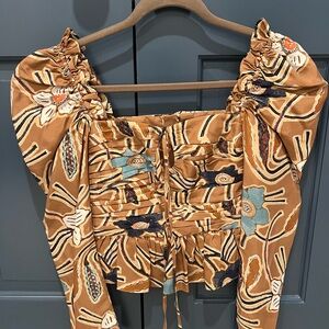 Floral Puff Sleeve Blouse